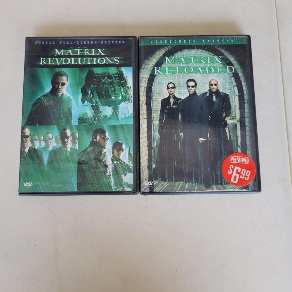The Matrix Reloaded and The Matrix Revolutions 2 DVD set